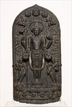 God Vishnu with Goddesses Lakshmi and Sarasvati, Pala period, 10th/12th century.