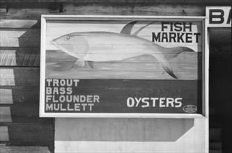 Beaufort, South Carolina. ['Trout - Bass - Flounder - Mullett - Oysters'].