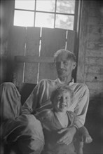 Bud and William Fields, Hale County, Alabama. [Sharecropper and his son].