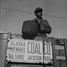 Washington, D.C. Negro coal hauler for the Alaska Hufnagel Coal Company.