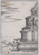 Sepulchrum Adriani (Views of Ancient Roman Temples and Arches), 1535-40.