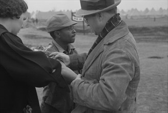 Vaccination in the camp for Negro flood refugees at Marianna, Arkansas.