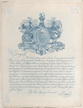 Royal Licence and Copyright for Encyclopaedia Londinesis, 19th century.
