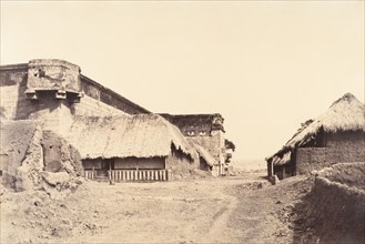 View of the N. E. Angle of the Tirambur Pagoda., January-February 1858.