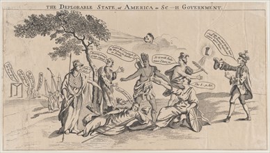 The Deplorable State of America, or Sc___h Government, March 22, 1765.