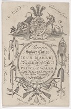Trade Card of the Gunmaker Samuel Brunn (active 1795-1820), 1797-1803.