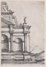 Mercurii Templum (Views of Ancient Roman Temples and Arches), 1535-40.