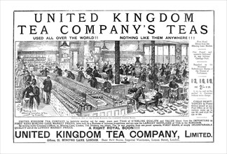 ''United Kingdom Tea Company's Teas; One of the Tasting Room's',1890.