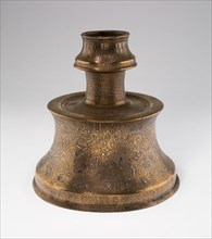 Candlestick (Sham'dan) with Scenes of Monthly Labors, 13th century.