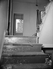 Washington, D.C. Interior of wrecked houses on Independence Avenue.