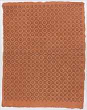 Sheet with overall floral dot pattern, late 18th-mid-19th century.