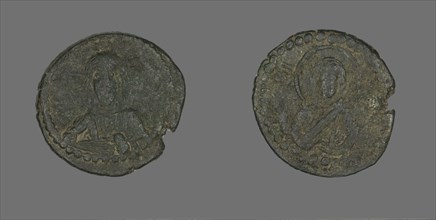 Anonymous Follis (Coin), Attributed to Constantine IX, 1042-1055.