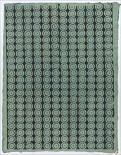 Sheet with overall guilloche pattern, late 18th-mid-19th century.
