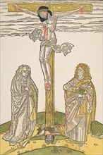 Christ on the Cross with the Virgin and Saint John, 15th century.