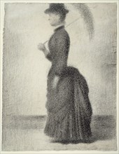 Woman Walking with a Parasol (study for La Grande Jatte), 1884.