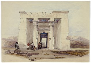 The Temple of Dendour, Nubia (Dendorack, Upper Egypt), 1840/50.