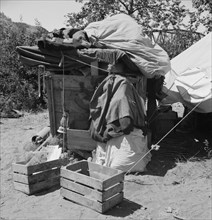 Camp of migratory family from Texas. Washington, Yakima Valley.