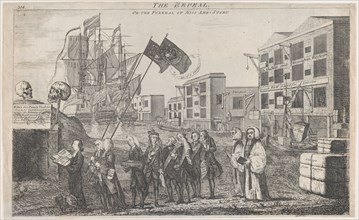 The Repeal, or the Funeral of Miss Ame - Stamp, March 16, 1766.