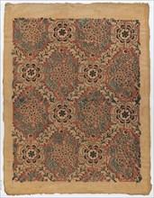 Sheet with overall floral pattern, late 18th-mid-19th century.