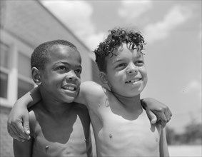 Anacostia, D.C. Frederick Douglass housing project. Children.