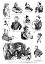 ''Sketches at the Meetings of the London School Board', 1890.