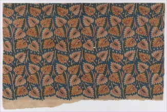 Sheet with overall leaf pattern, late 18th-mid-19th century.