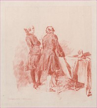 The Print Enthusiast, after a drawing by Meissonier, 1877.