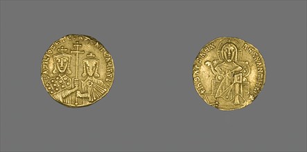 Solidus (Coin) of Basil I with Christ Enthroned, 868-870.