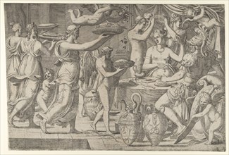 Mars and Venus Being Served at Table by Cupid, 1540-56.