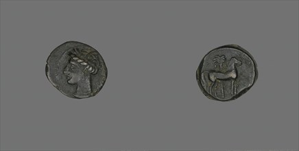 Coin Depicting a Horse and Palm Tree, 3rd century BCE.