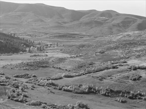 View of small valley, dry farming. Gem County, Idaho.
