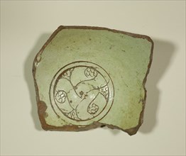 Fragment from the Base of a Bowl, 12th-13th century.