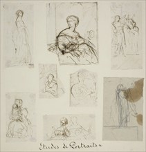 Group of Portrait and Compositional Studies, n.d.