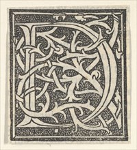 Initial letter D on patterned background, 1520.