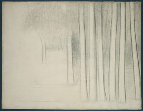 Tree Trunks (study for La Grande Jatte), 1884.