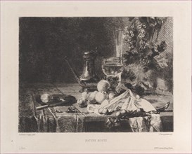 Nature Morte, after Abraham van Calraet, 1873.