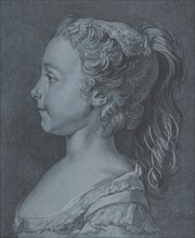 Head of a Young Girl in Profile, 18th century.