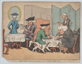 Known Characters in a Chop House, 1800-1820.
