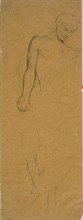 Study of a Standing Draped Figure, 1850/60.