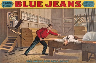 Saw Mill Scene, from Blue Jeans, ca. 1890.