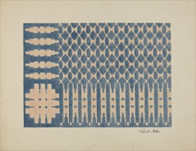 Old Colonial Handwoven Bedspread, c. 1940.