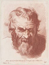 Head of a man with a beard, ca. 1755-93.