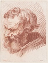 Head of a man with a beard, ca. 1755-93.