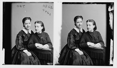 Louise & Julia Meyers, ca. 1860-1865.