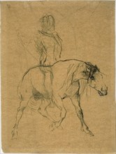 Study of a Horse and Rider, c. 1874.