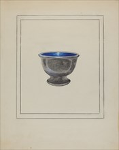 Pewter Salt or Sugar Bowl, c. 1936.