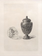 Crystal Skull and Jade Vase, 1868.