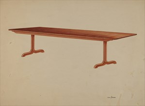 Shaker Refectory Table, c. 1939.