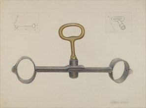 Handcuffs with One Key, c. 1936.