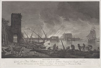 Burning of a Port, ca. 1760-80.